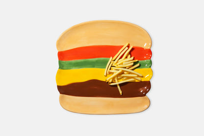 Doiy, Plate, Fast Food, Burger