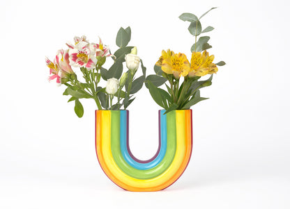 Vase M Rainbow Double
