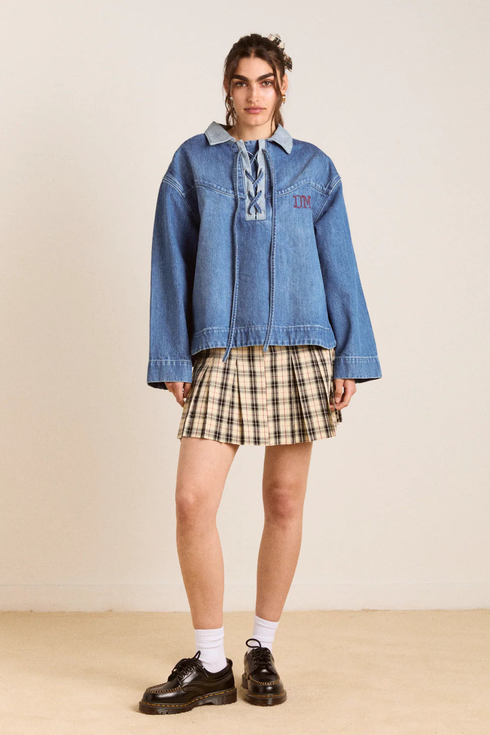 Moffy Mini Kilt - Butter Check