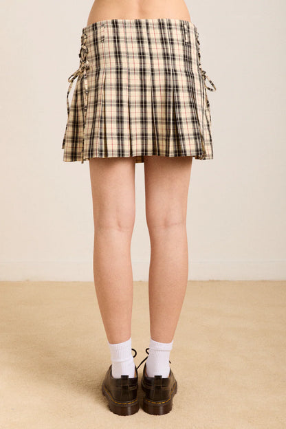 Moffy Mini Kilt - Butter Check