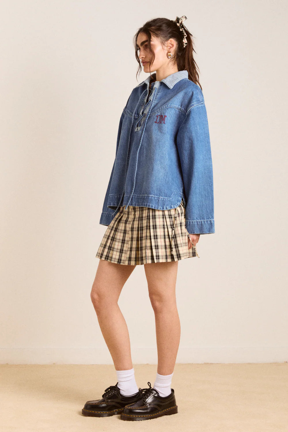 Moffy Mini Kilt - Butter Check