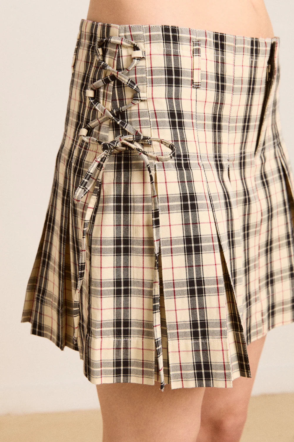 Moffy Mini Kilt - Butter Check