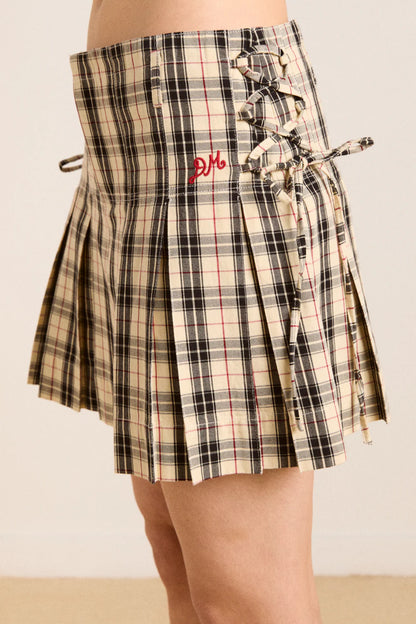 Moffy Mini Kilt - Butter Check