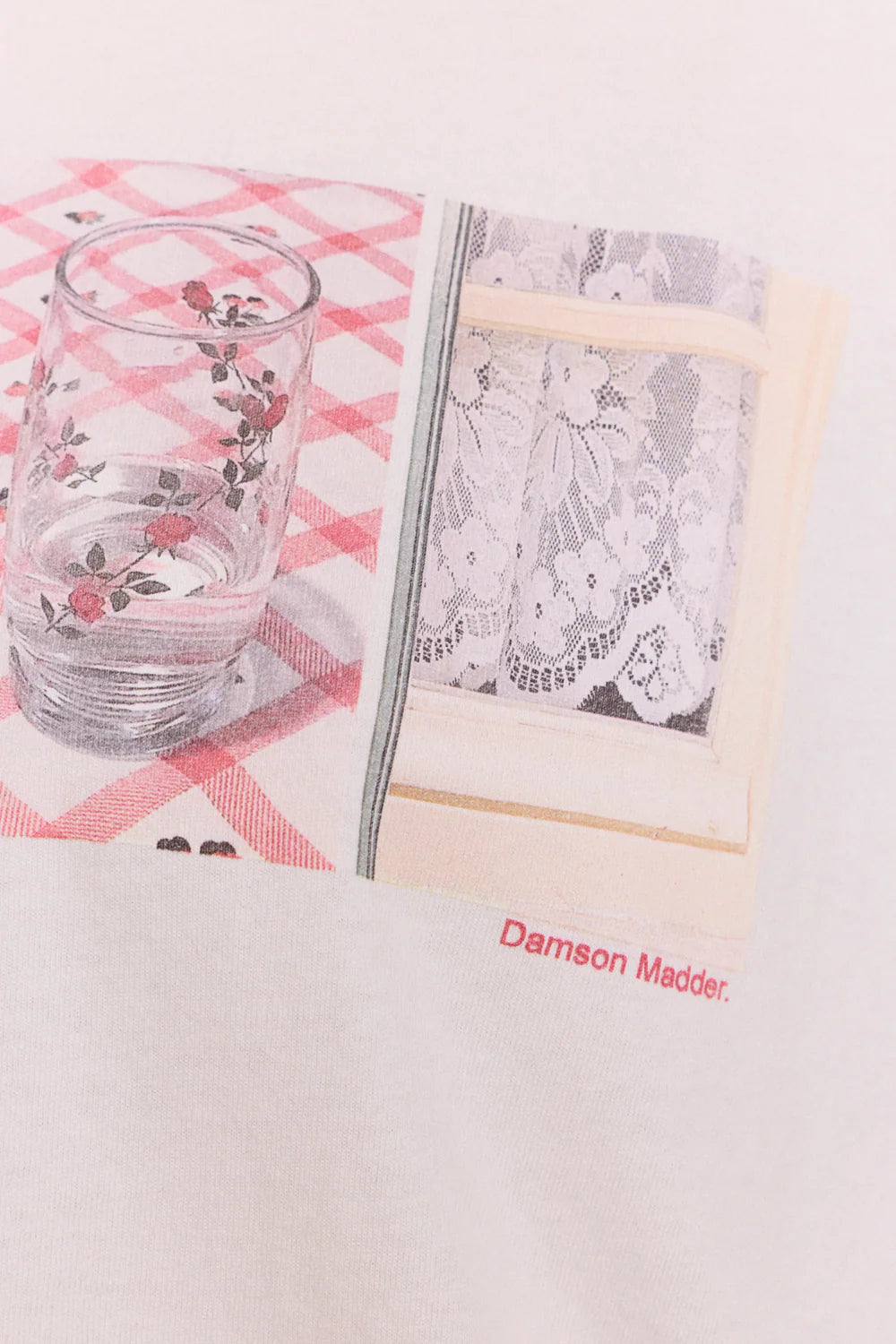 Slow Life Crossword Graphic Tee-Ecru