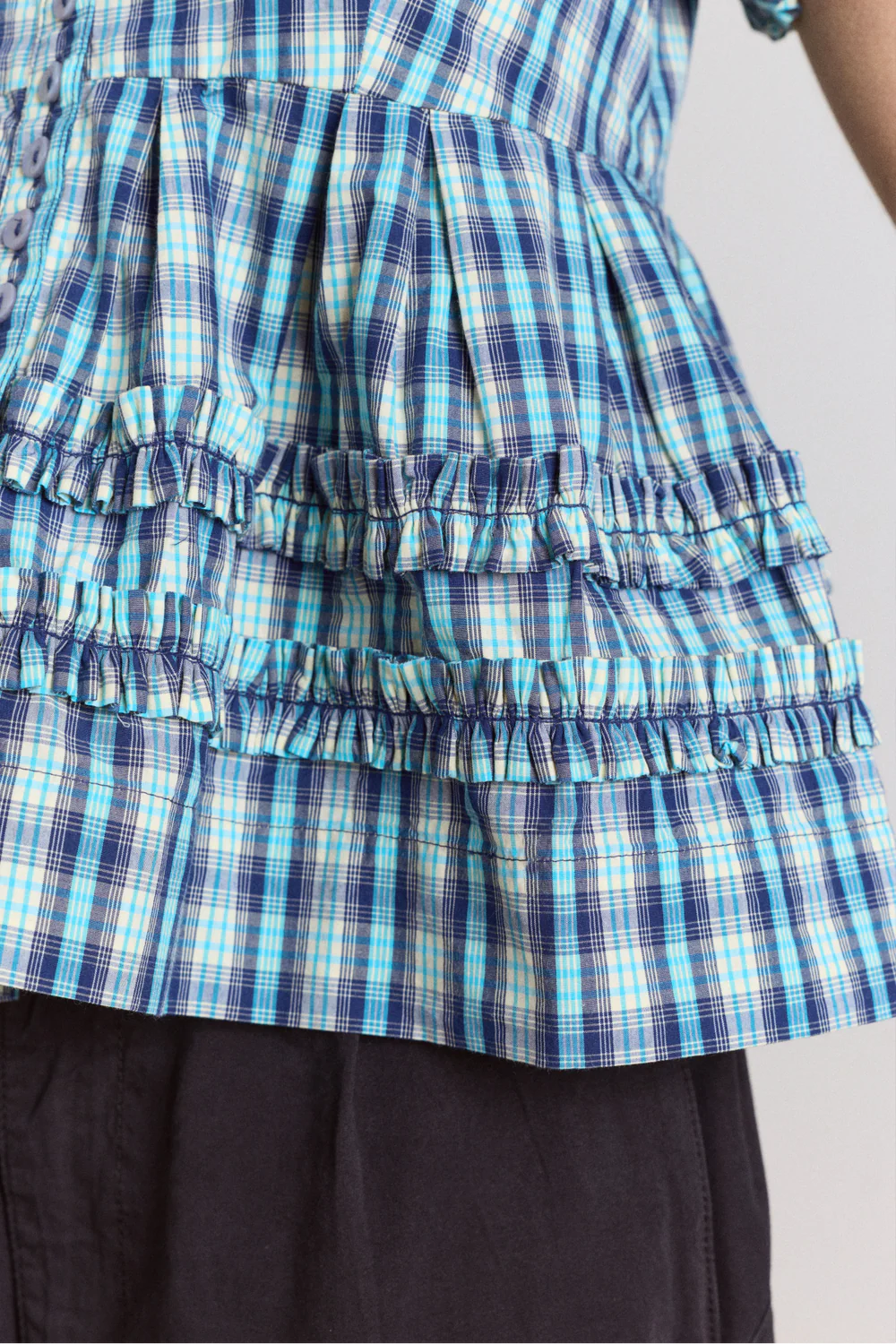 Summer Joy Blouse-Tomboy Check