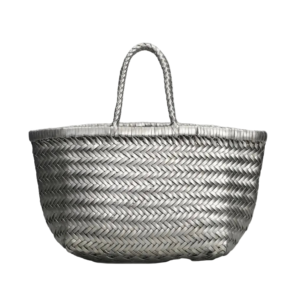 Small Bamboo Triple Jump Woven Shoulder Bag