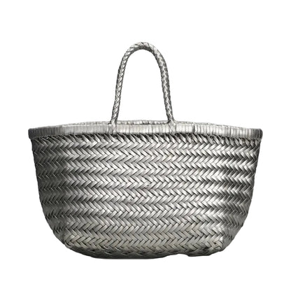 Small Bamboo Triple Jump Woven Shoulder Bag