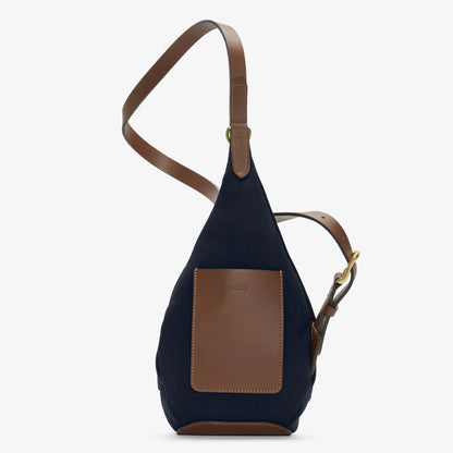 Ms Drop Bag, Deep Sea Blue/Cuoio