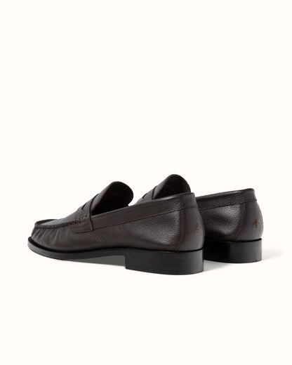 Ezra Brown Pebble Ruched Loafer