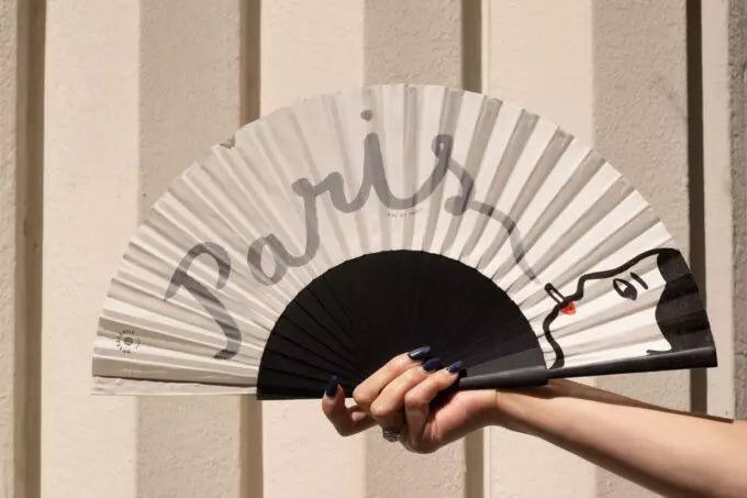 Iris de Moüy x Duvelleroy Paris Hand-Fan White