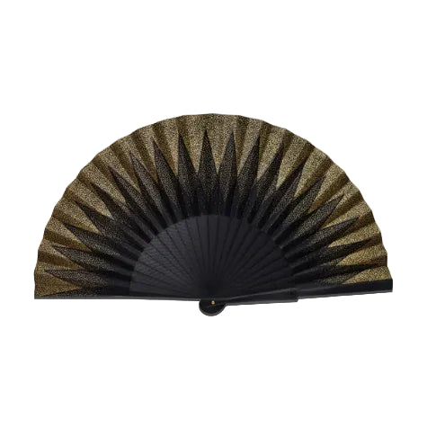 Point De Hongrie Hand-Fans Navy Gold
