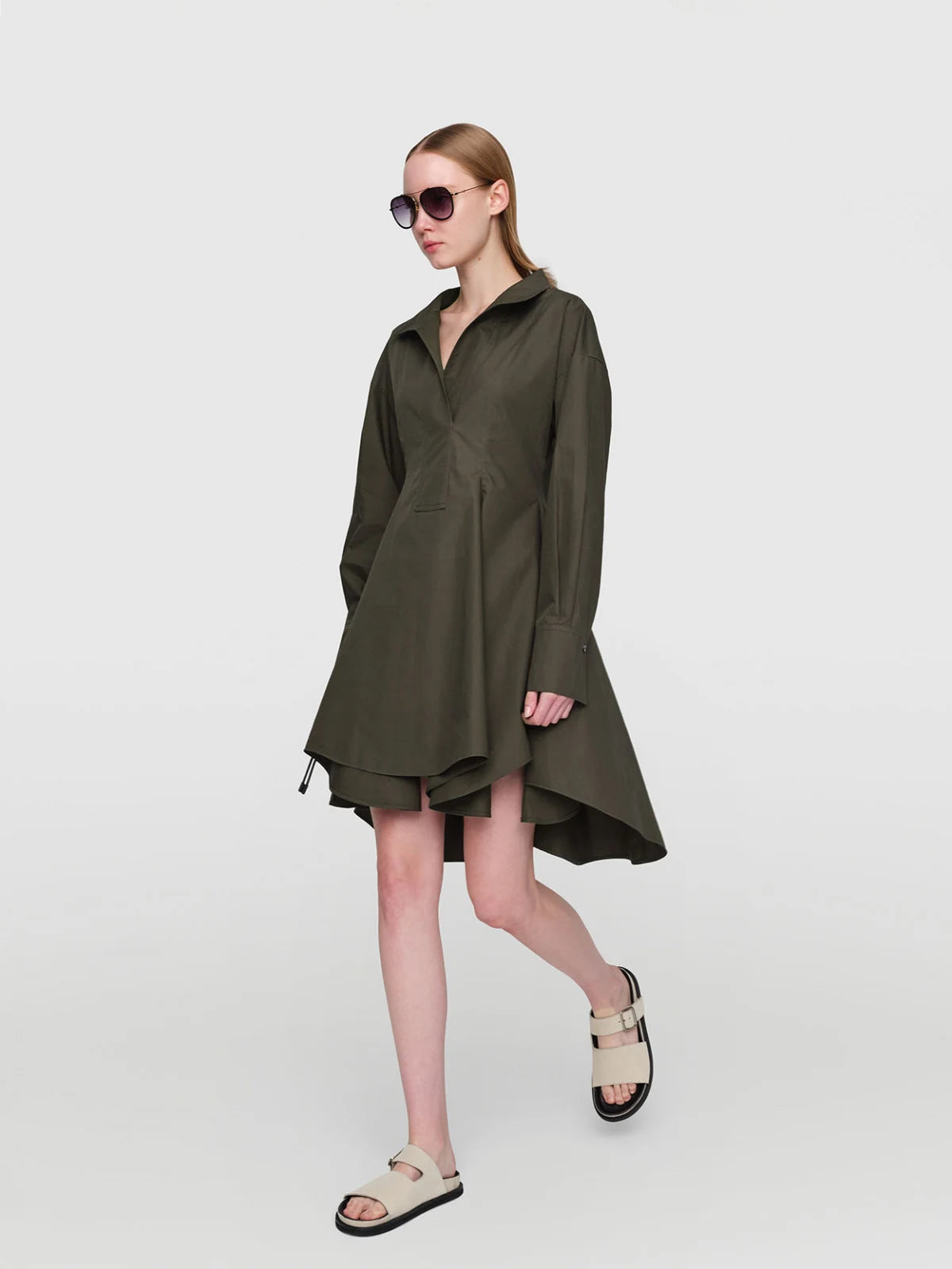 Adela Paper Poplin Dress