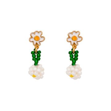 Earrings Sicilian Garden Gold Plated Brass