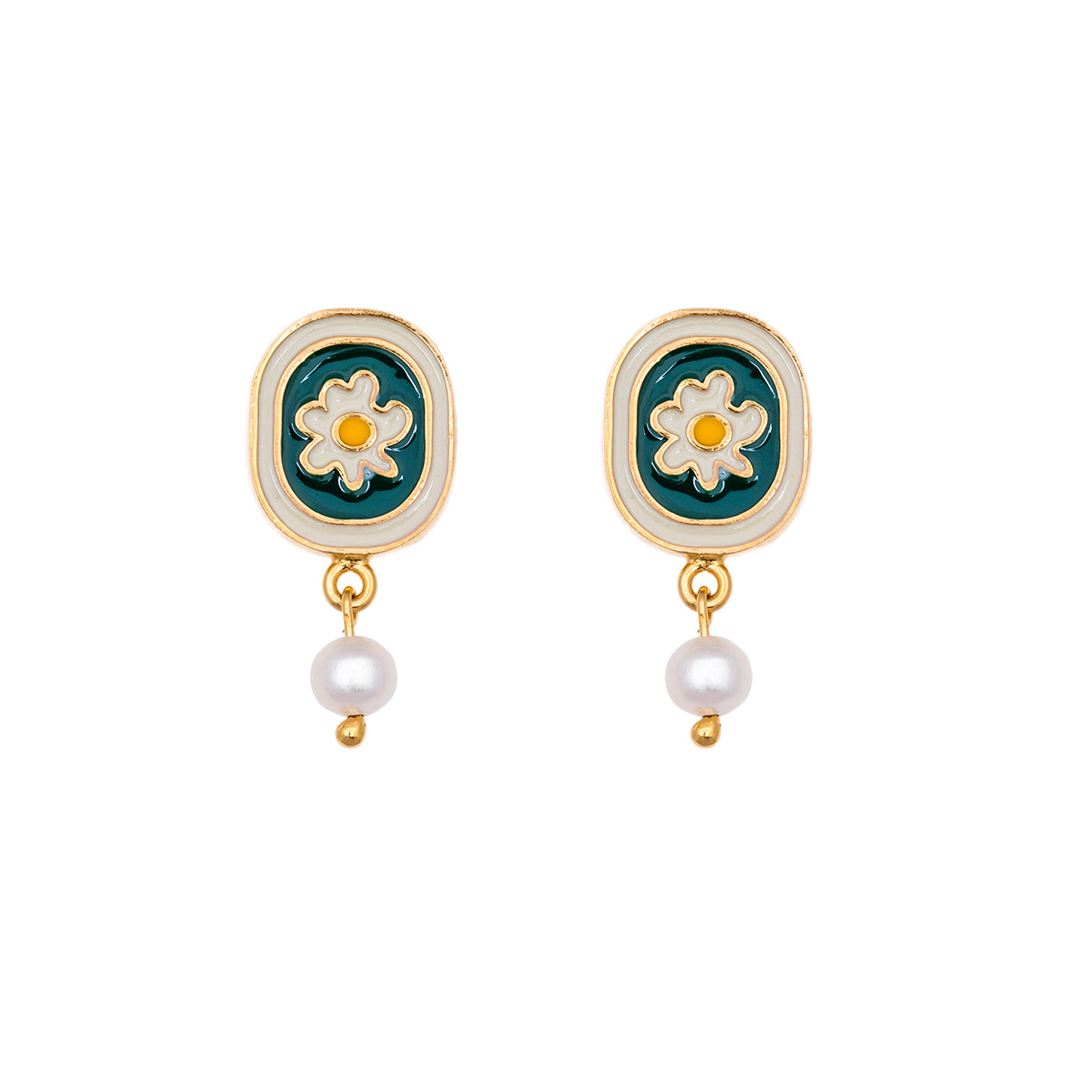 Earrings Chamomile Flowers