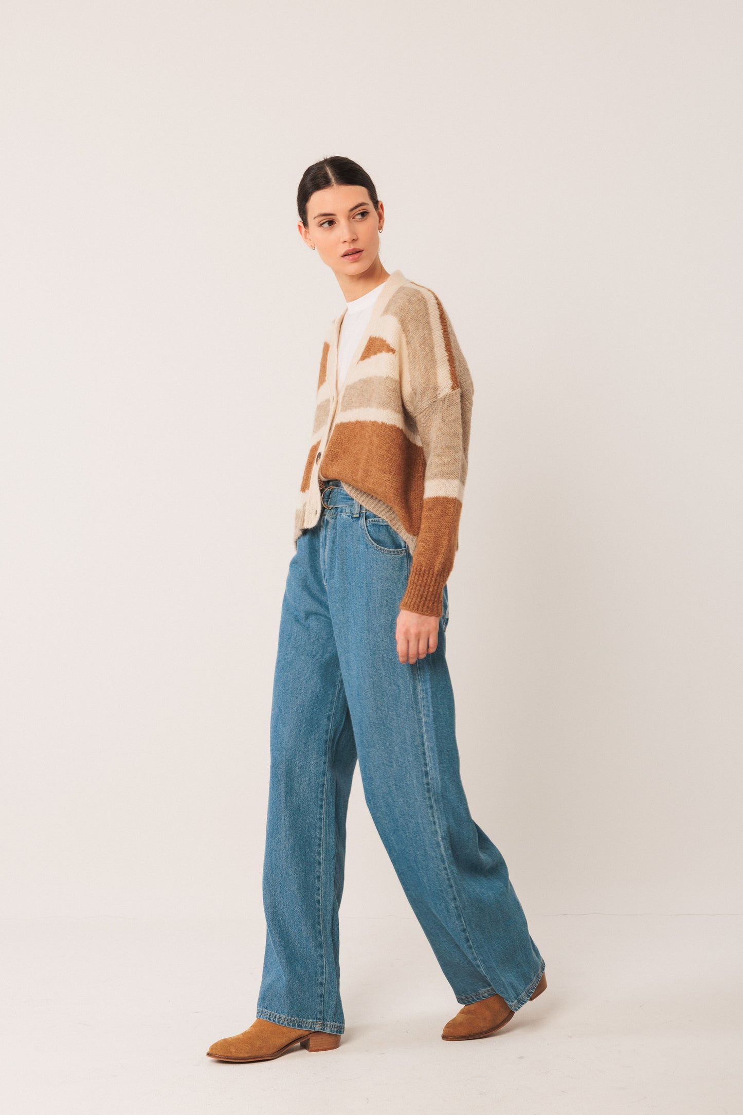 INTARSIA ALPACA JACKET