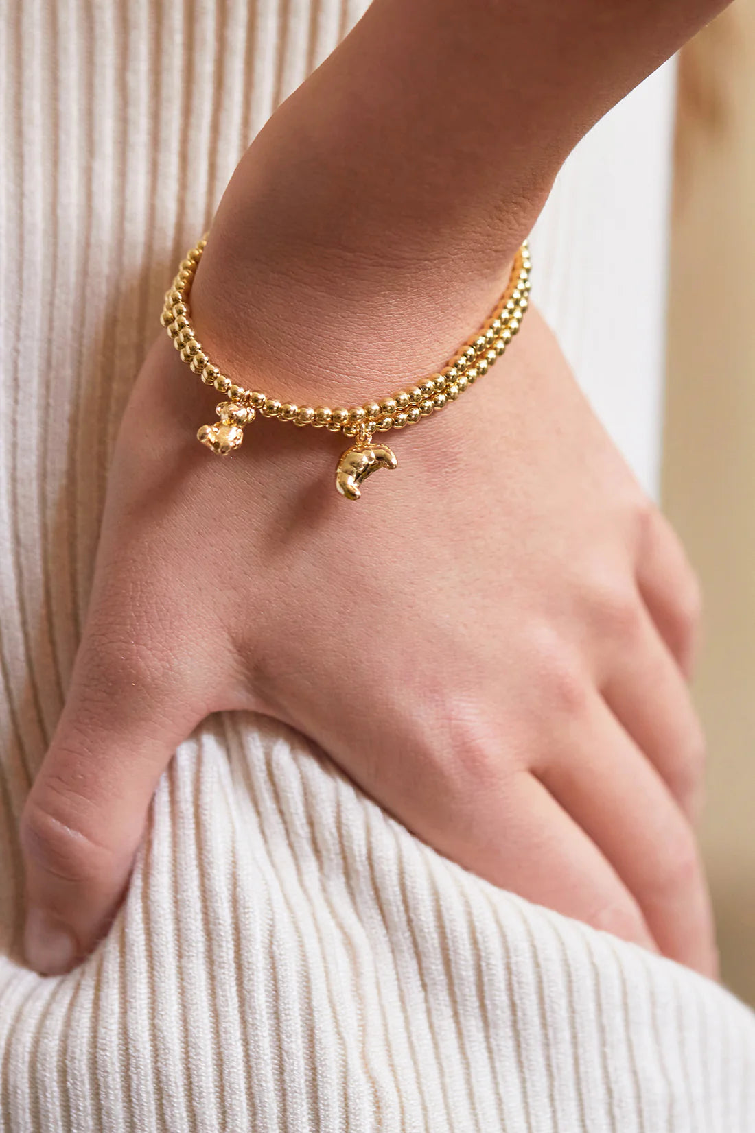 Teddy Sienna Bracelet - Gold Plated