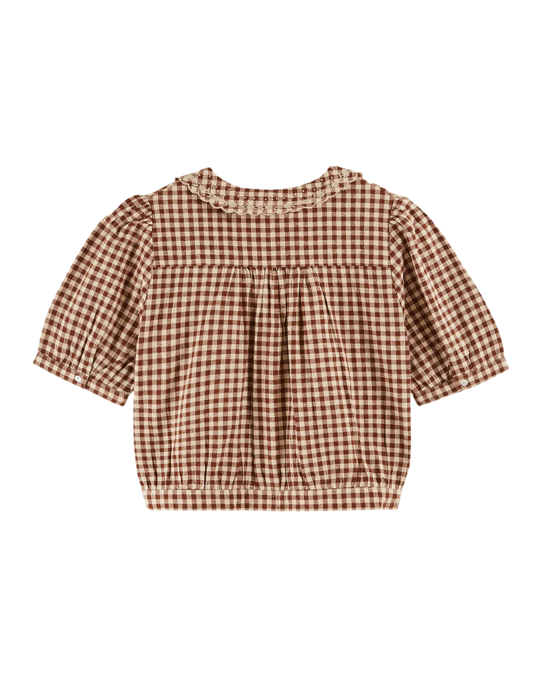 Vichy Crop Blouse