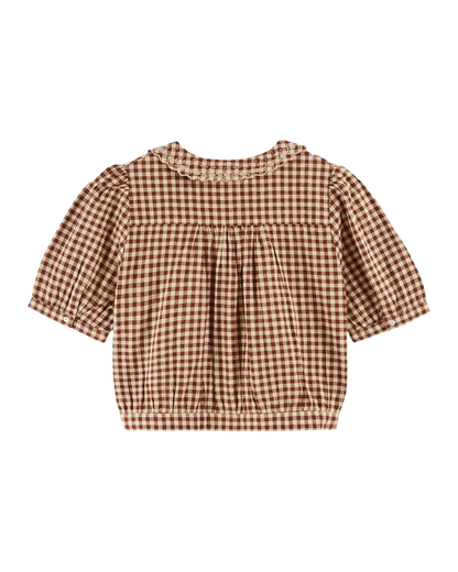 Vichy Crop Blouse