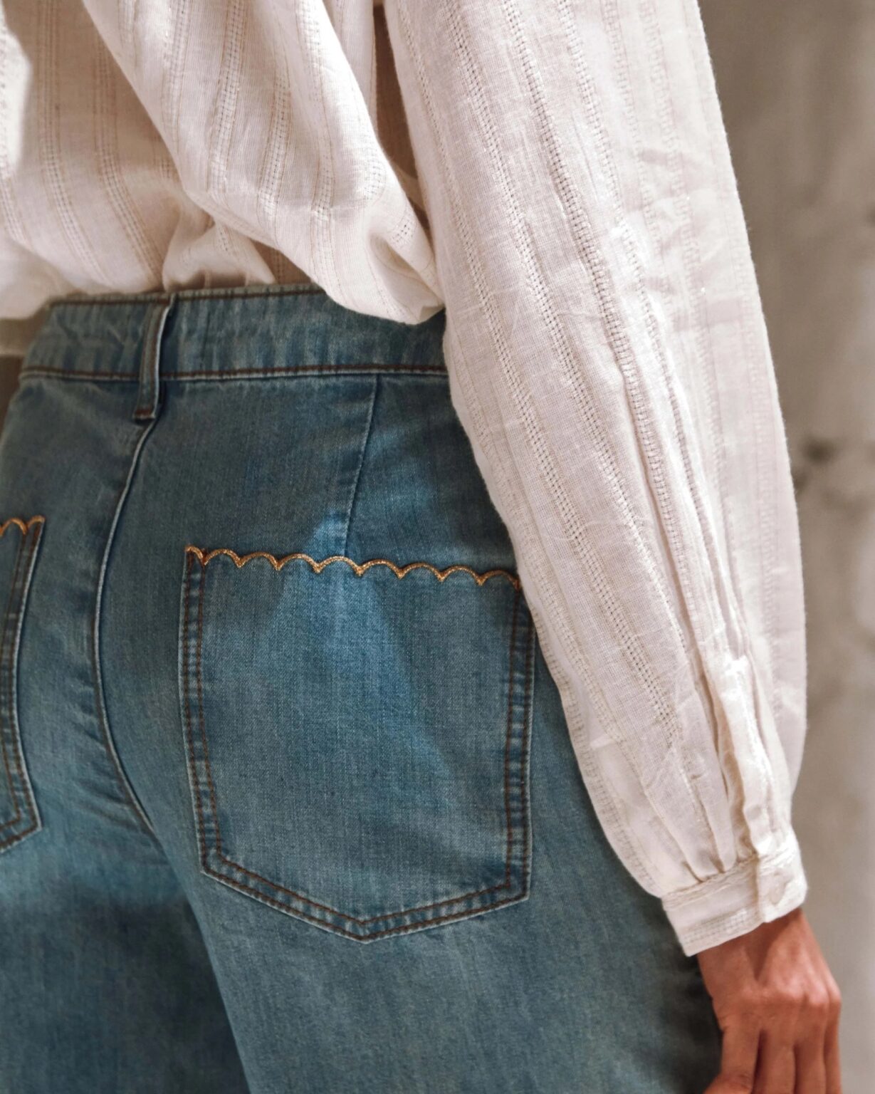 Pont Denim Pantalon