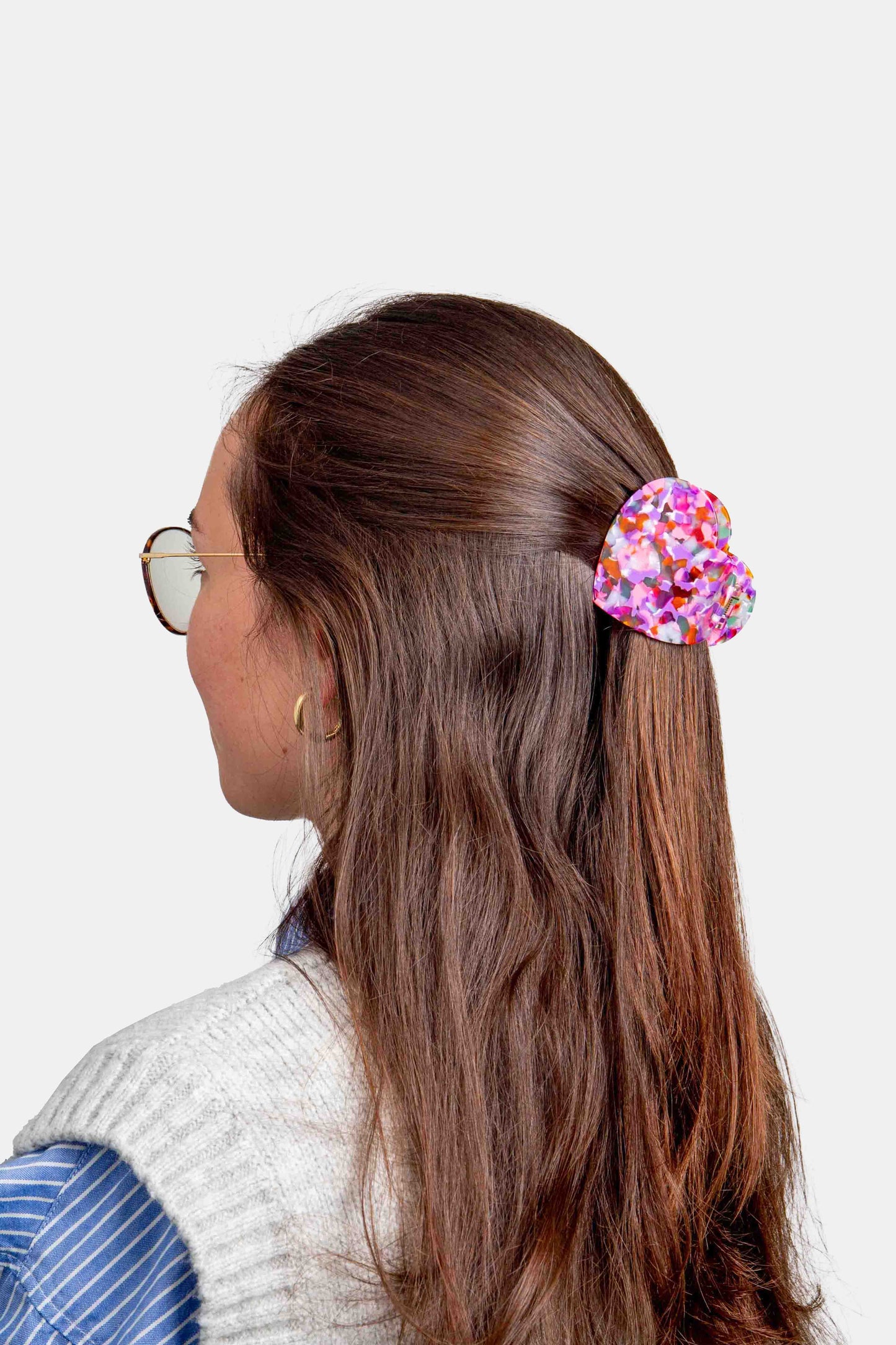 Hair Claws Heart Multi