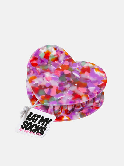 Hair Claws Heart Multi