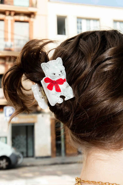 Hair Claws Vintage Cat