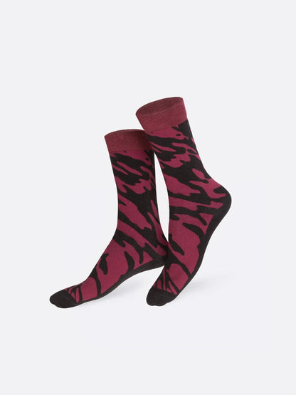Socks Wine Red