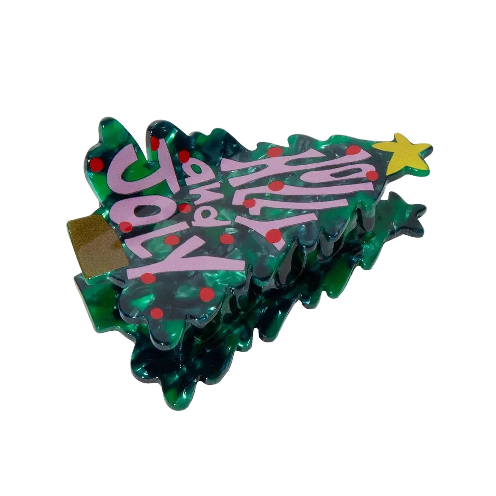 Hair Claws Xmas Tree
