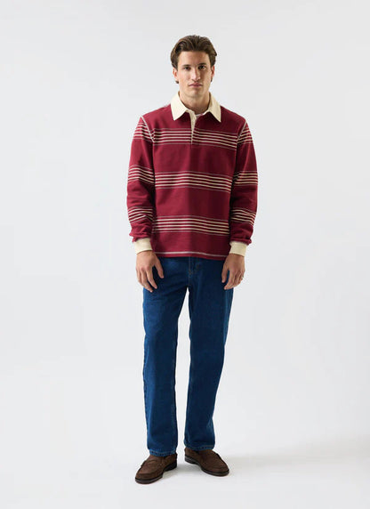 Editor Striped Rugby Polo