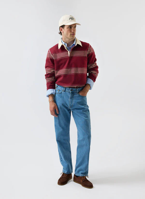 Editor Striped Rugby Polo