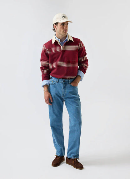 Editor Striped Rugby Polo