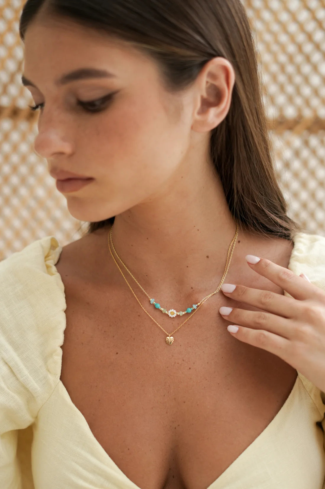 Flower Miyuki Bead Necklace