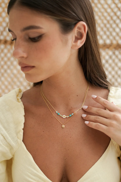 Flower Miyuki Bead Necklace