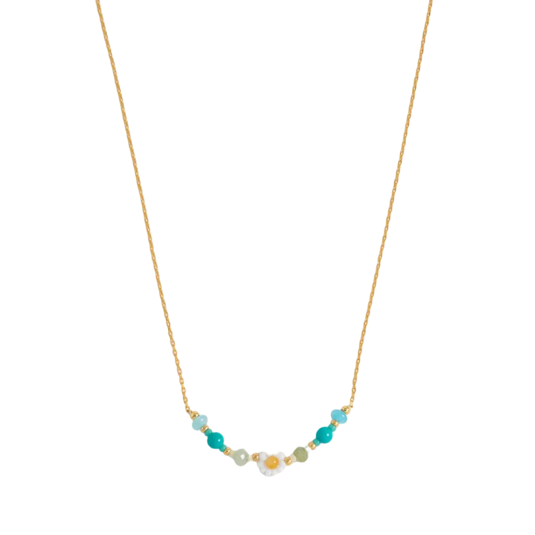 Flower Miyuki Bead Necklace