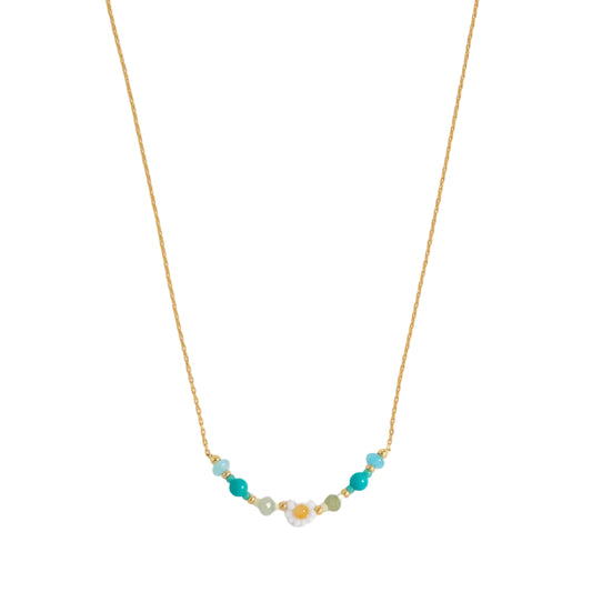 Flower Miyuki Bead Necklace