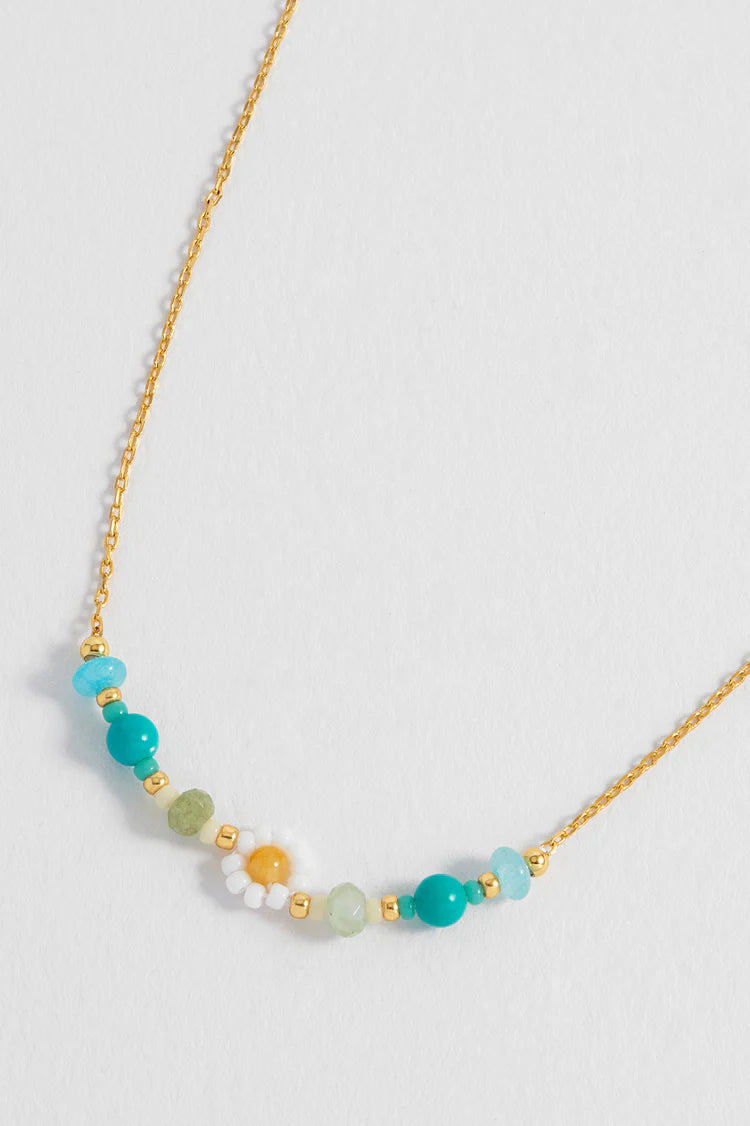 Flower Miyuki Bead Necklace