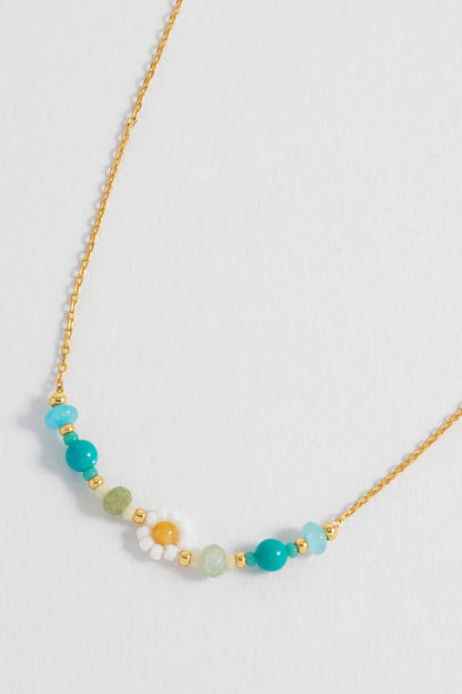 Flower Miyuki Bead Necklace