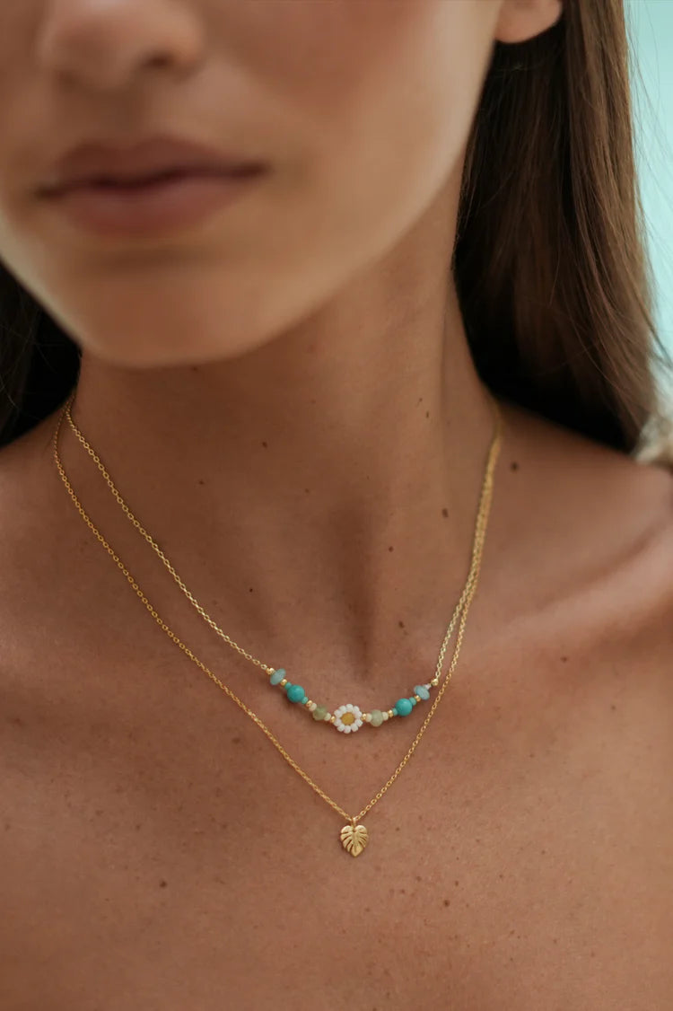 Flower Miyuki Bead Necklace