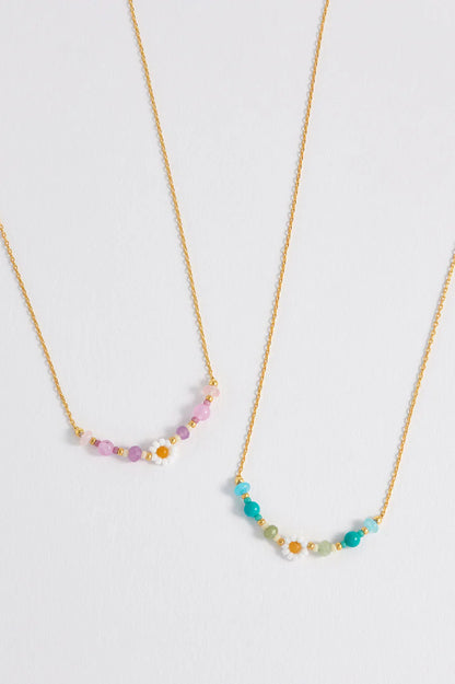 Flower Miyuki Bead Necklace
