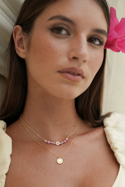 Flower Miyuki Bead Necklace