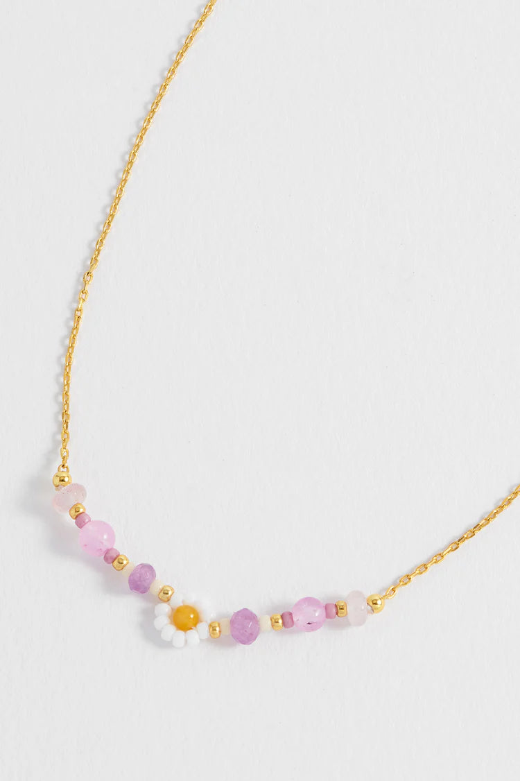 Flower Miyuki Bead Necklace
