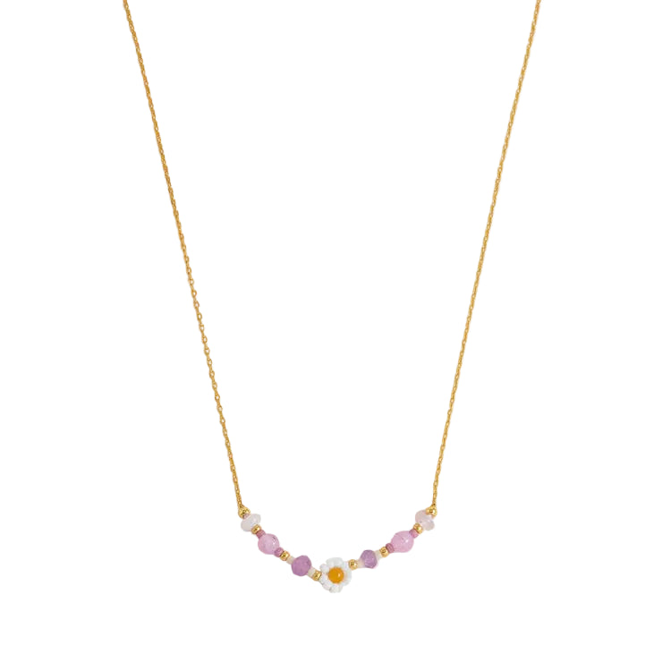 Flower Miyuki Bead Necklace