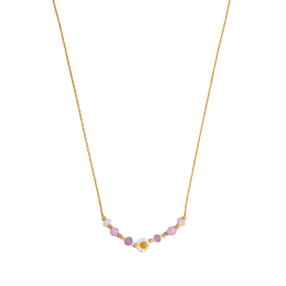 Flower Miyuki Bead Necklace