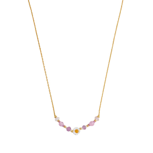 Flower Miyuki Bead Necklace