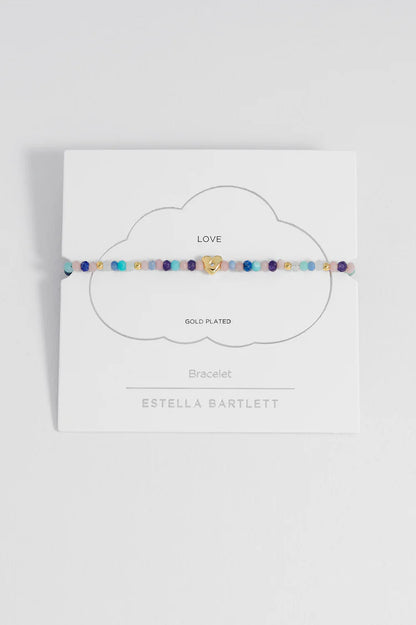 Pastel Gemstone Heart CZ Amelia Bracelet