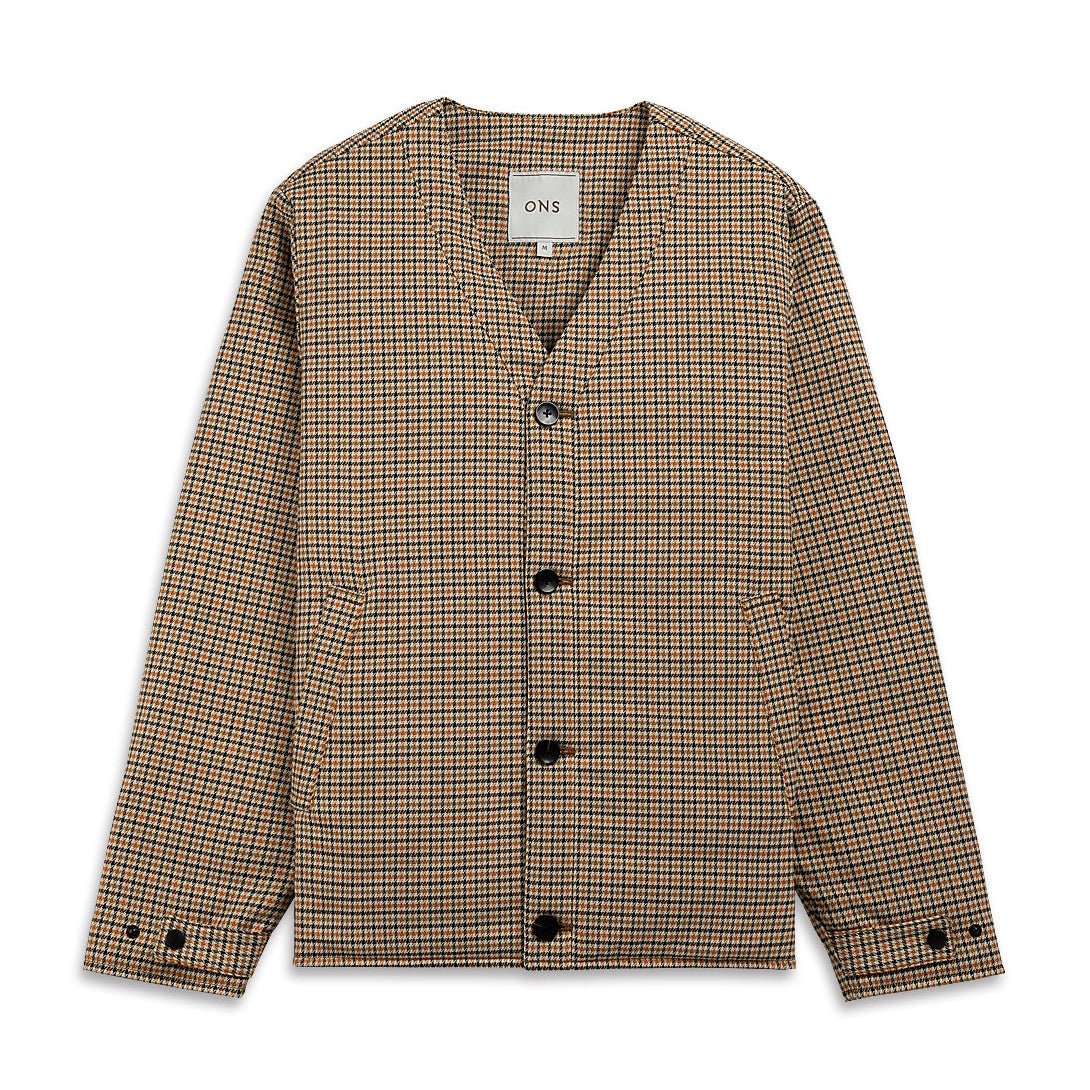 Crescent Check Padded Jacket