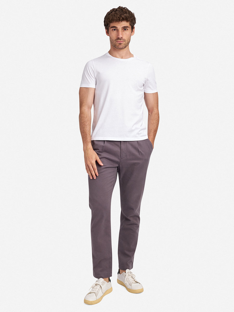 Niles Peached Sateen Chino Forged Iron