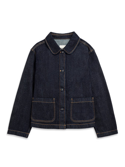 Rinse Wash Peter Pan Jacket