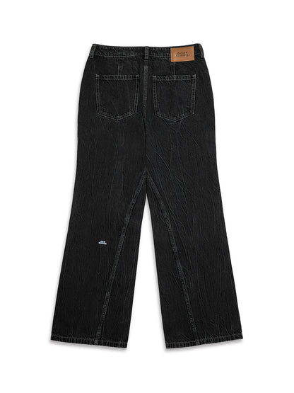 3D Wide Leg Jeans