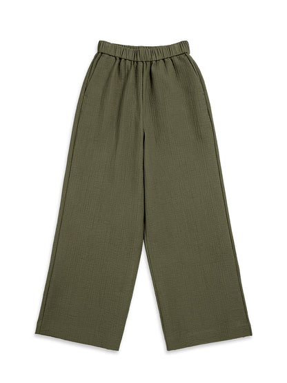 Wide Leg Cropped Pants